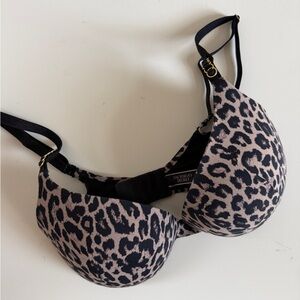 Victoria’s Secret Very Sexy Leopard Print Uplift Push Up 32DD Women's Bra